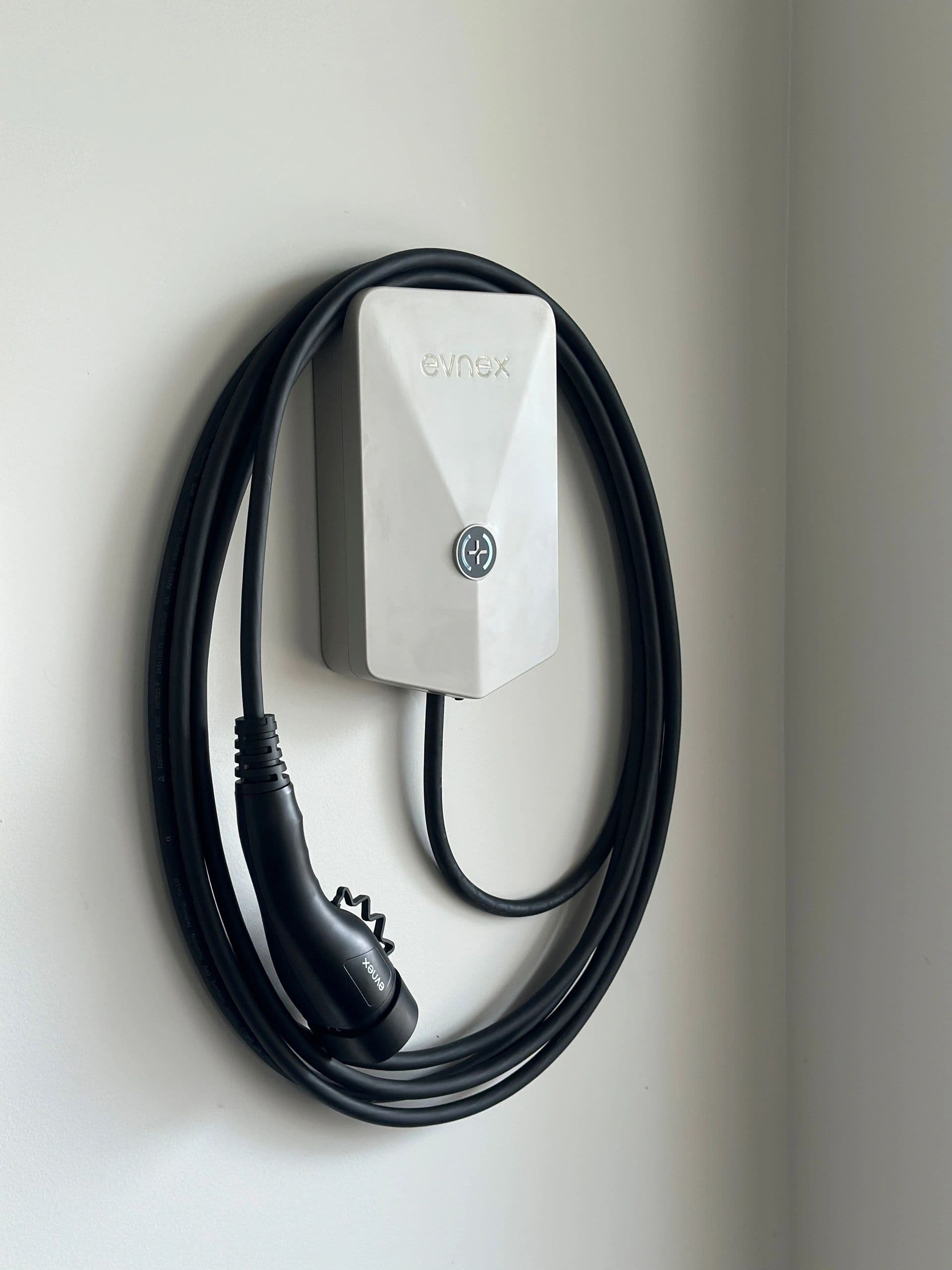 Evnex E2 Plus wall charger installed by Tronic Electrical