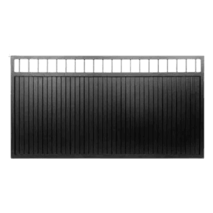 Custom solid panel gate