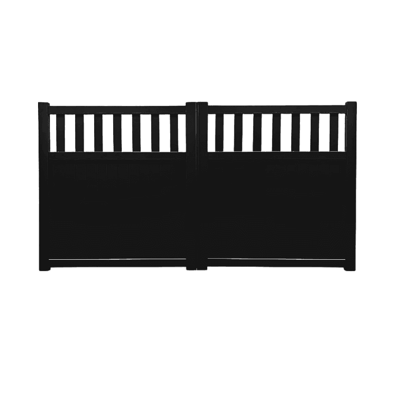 Timber-look gate design